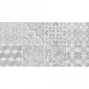 Декор Bastion серый мозаика с пропилами 200х400