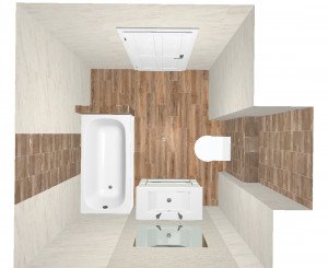 Плитка Rocko Alma Ceramica в ванной