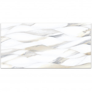 Corsica белая настенная плитка 249х500 TWU09CRS014 рельефная
